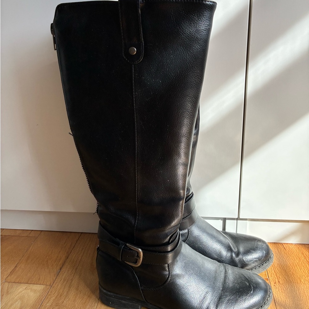 Steve Madden Black Leather Boots